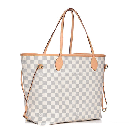 Louis Vuitton Damier Azur Neo Neverfull MM Rose Ballerine 4 of 8