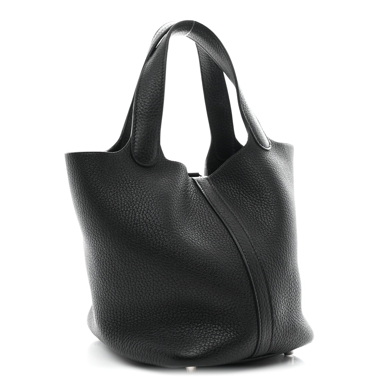 Hermes Taurillon Clemence Picotin Lock 18 PM Black Black 3 of 11