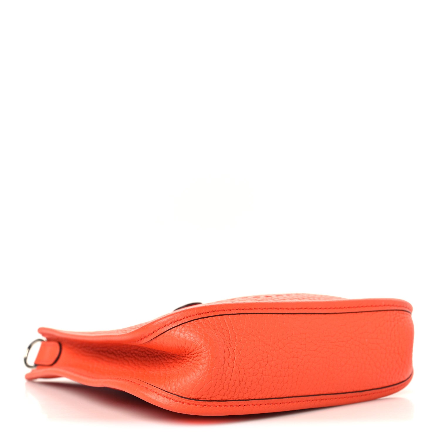 Hermes Taurillon Clemence Amazone Evelyne TPM Orange Poppy Bleu Saint Cyr 4 of 10