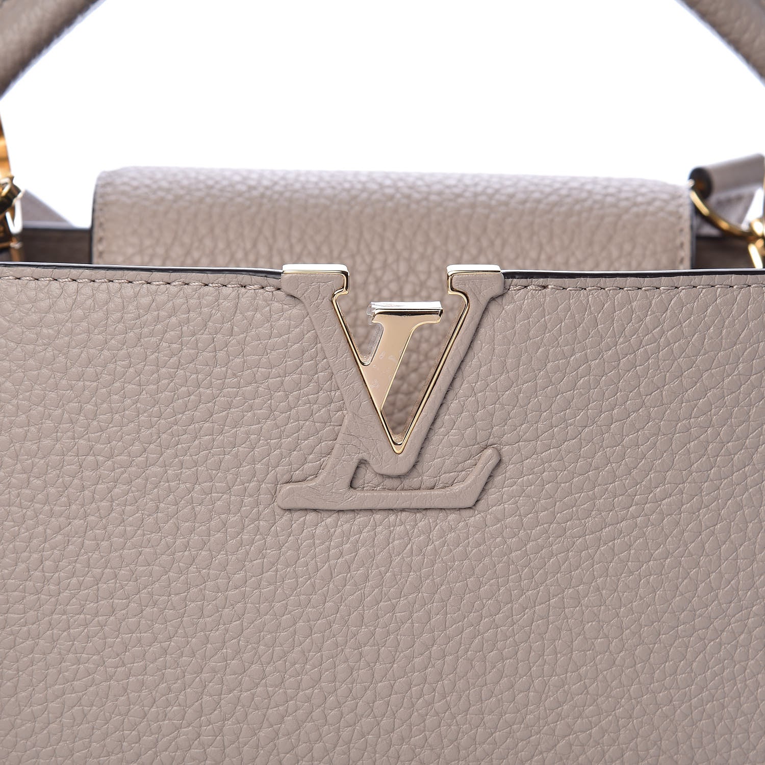 Louis Vuitton Taurillon Capucines BB Galet 8 of 10