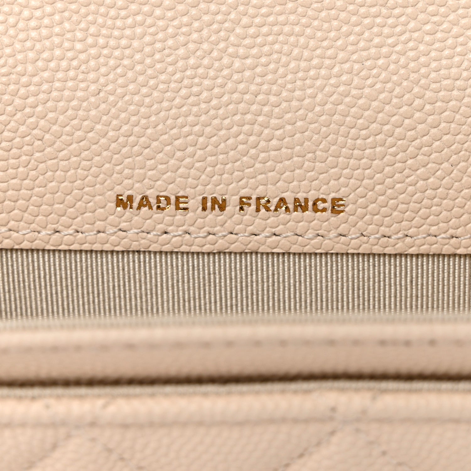 Chanel Caviar Quilted Flap Card Holder Wallet Light Beige 6 of 8