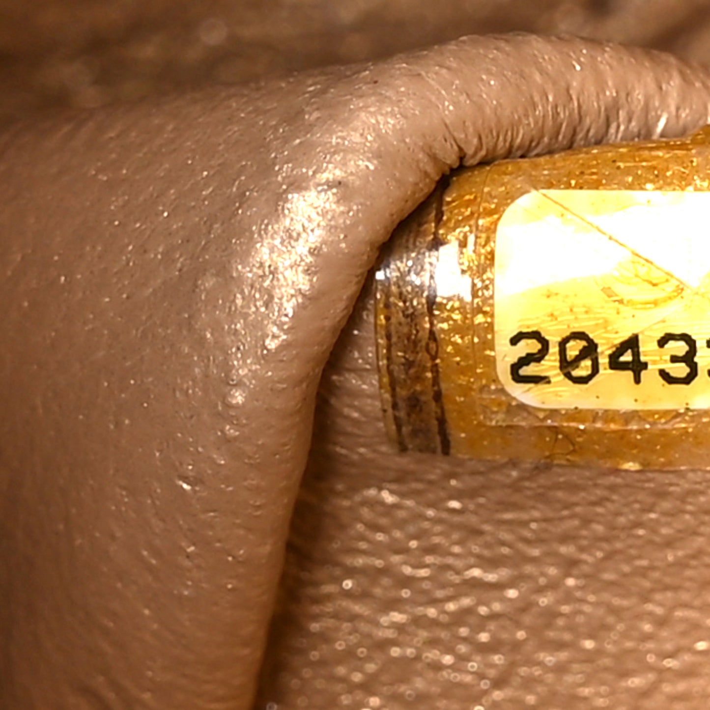 Metallic Caviar Quilted Medium Double Flap Gold