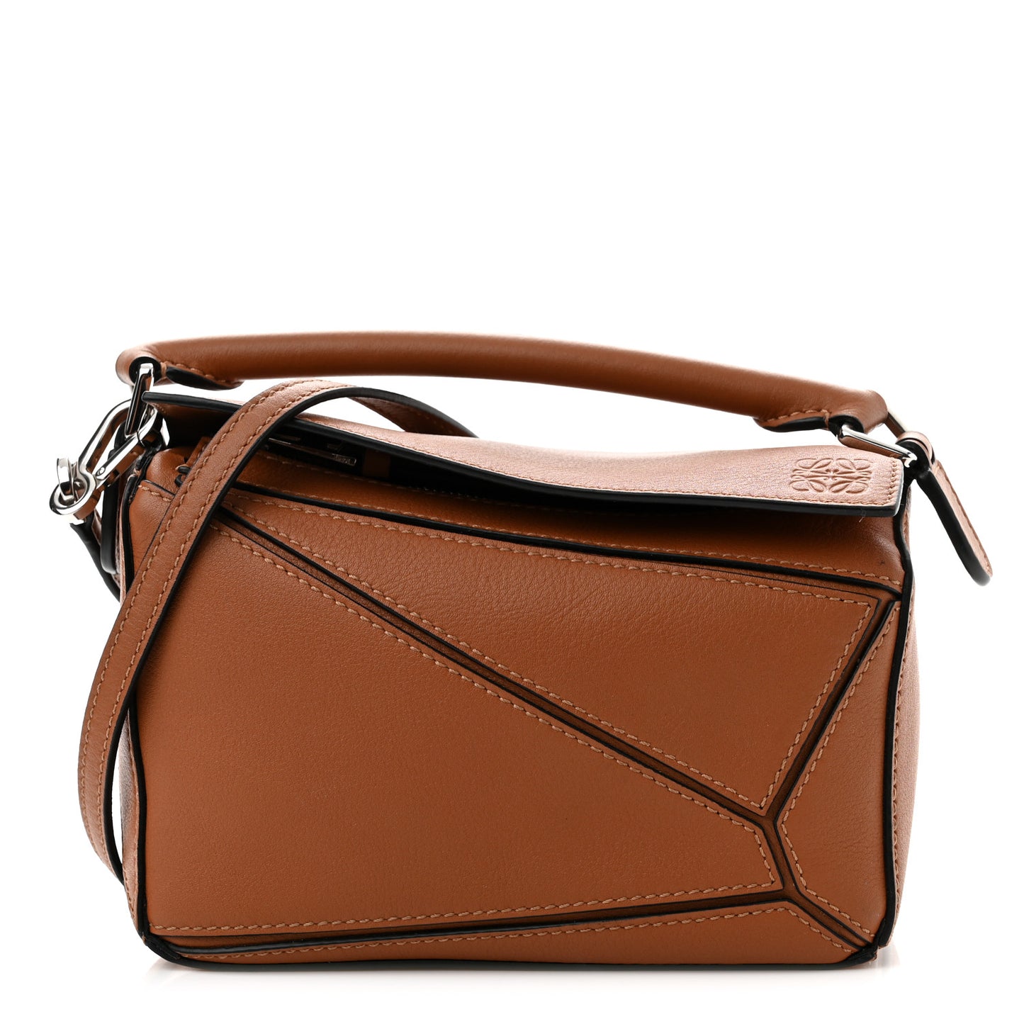 Calfskin Mini Puzzle Bag Tan