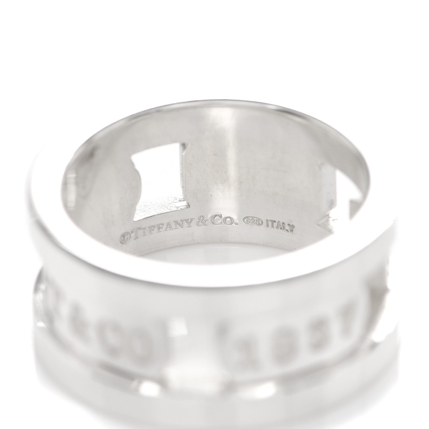 Tiffany Sterling Silver 1837 Elements Ring 50 5.5 4 of 4