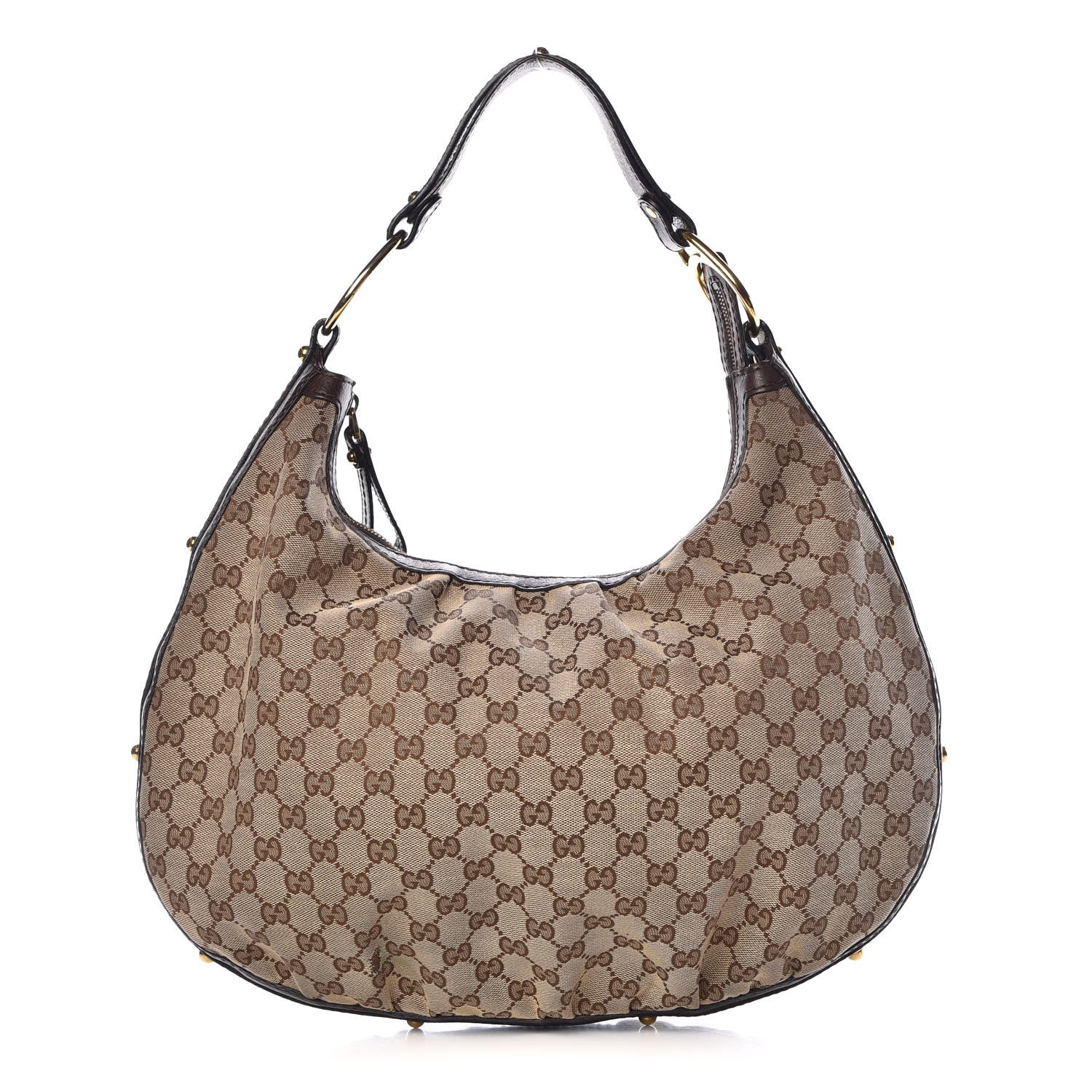 Gucci Monogram Medium Interlocking Hobo Dark Brown 1 of 11