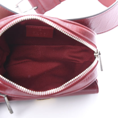 Gucci Fluffy Calfskin Mini Morpheus Belt Bag 70 28 Red 5 of 12