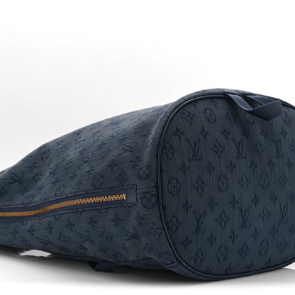 Louis Vuitton Monogram Denim Chalk Backpack Navy 9 of 10