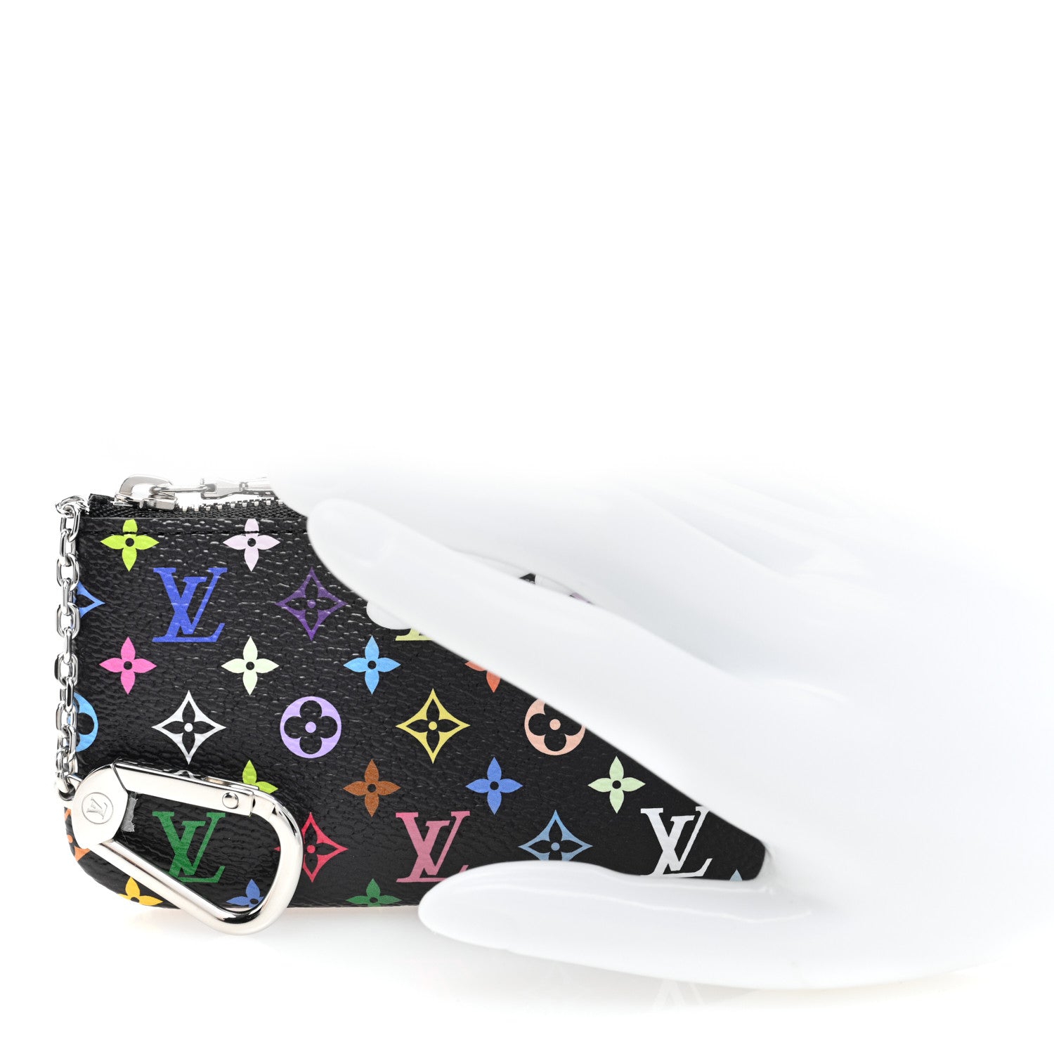 Louis Vuitton LV X TM Monogram Multicolor Key Pouch Black 2 of 5