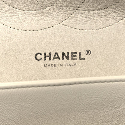 Chanel Calfskin Quilted Jumbo Double Flap White 6 of 10