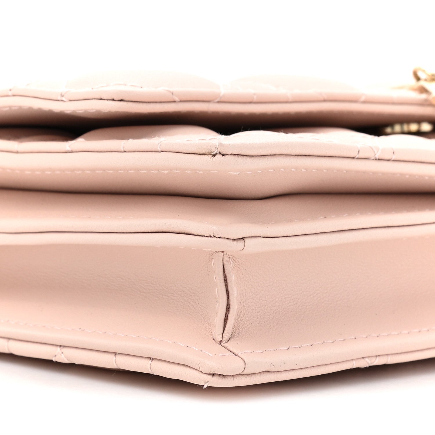 Christian Dior Lambskin Cannage Mini My Dior Top Handle Clutch Rose Poudre 12 of 13
