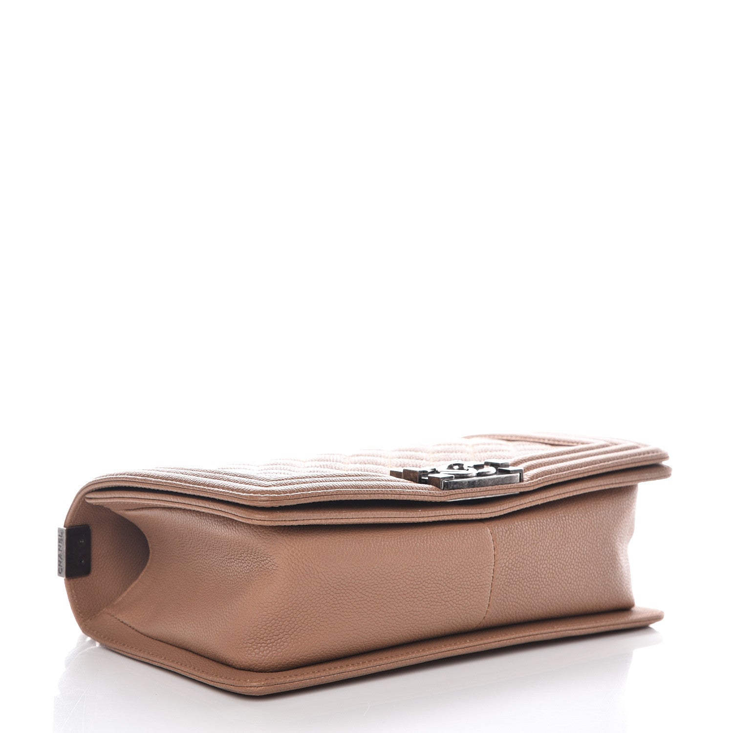 Chanel Caviar Quilted Medium Boy Flap Camel 4 of 13