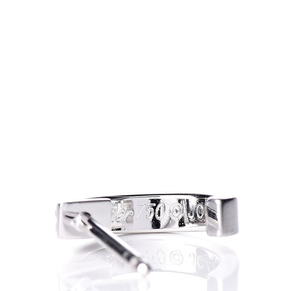 Cartier 18K White Gold Small LOVE Hoop Earrings 4 of 4