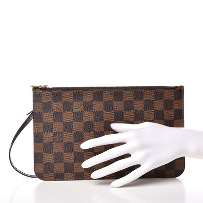 Louis Vuitton Damier Ebene Neverfull MM GM Pochette 2 of 8