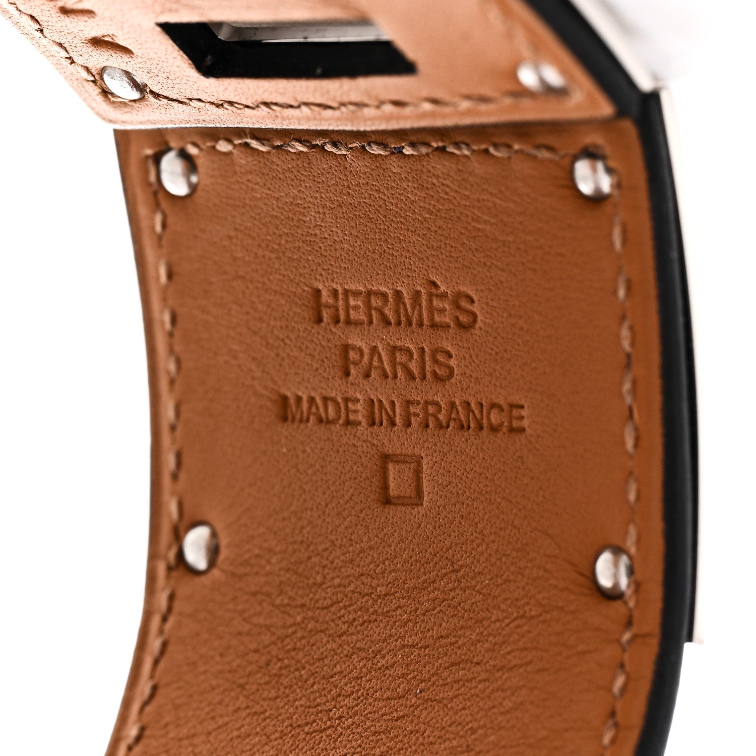 Hermes Shiny Alligator Kelly Dog Cuff Amethyst 5 of 6