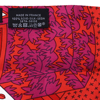 Hermes Silk Twill-Up Rose 3 of 4