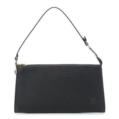Louis Vuitton Epi Pochette Accessories 24 Black 1 of 10