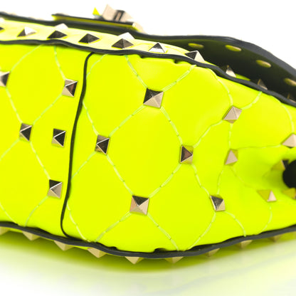 Valentino Garavani Calfskin Micro Rockstud Spike Shoulder Bag Lime 9 of 9