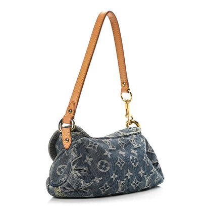 Louis Vuitton Monogram Denim Mini Pleaty Blue 3 of 14