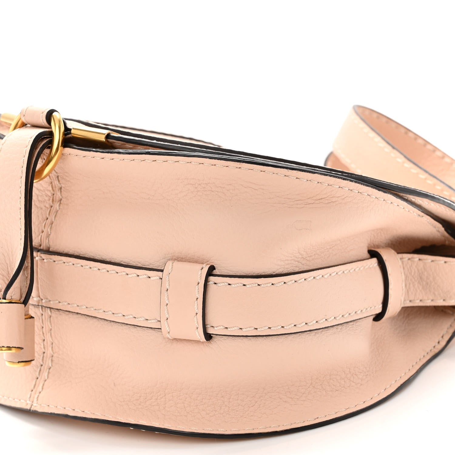 Chloe Calfskin Mini Marcie Round Crossbody Bag Blush Nude 9 of 9