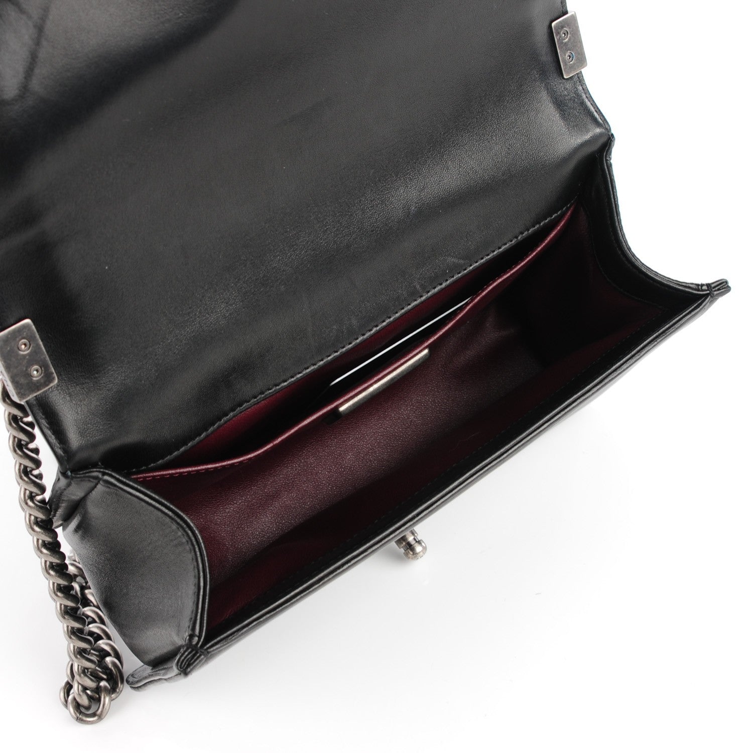 Chanel Goat Hair Medium Celtic Boy Flap Black 9 of 10