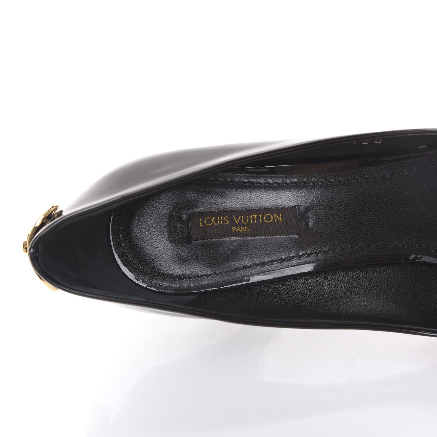 Patent Oh Really Peep Toe Pumps 36.5 Black