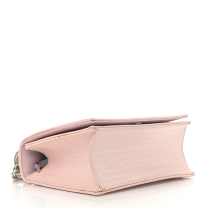 Christian Dior Patent Micro-Cannage Small Diorama Flap Bag Rose 4 of 16