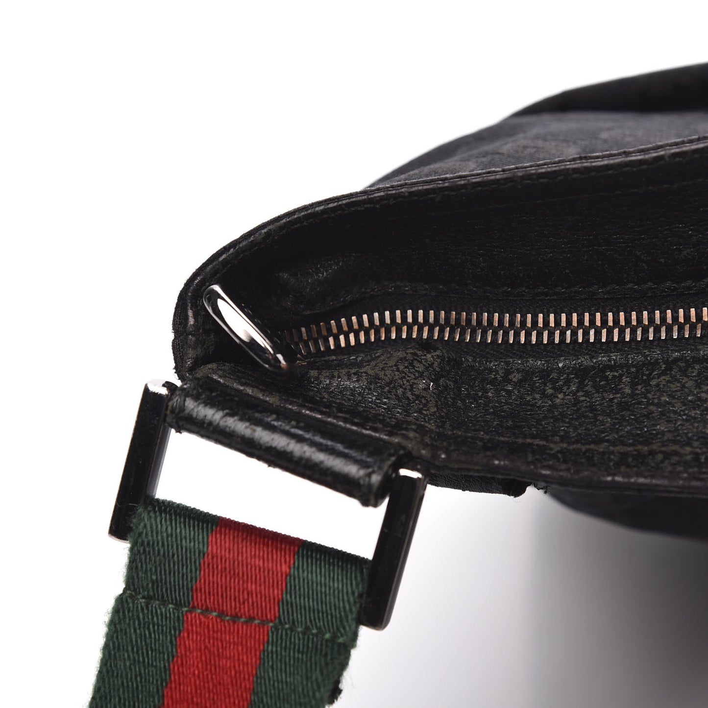 Monogram Web Medium Double Pocket Messenger Bag Black