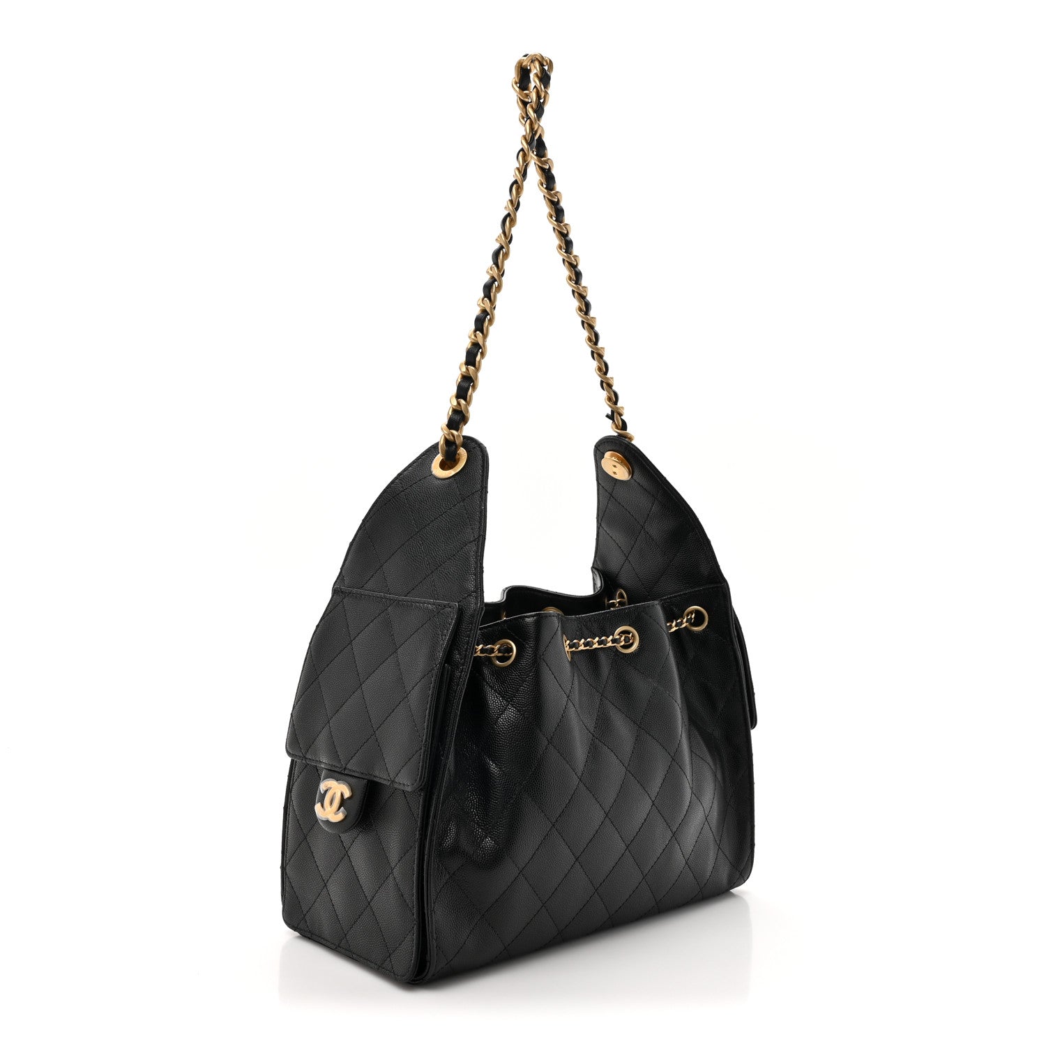 Chanel Caviar Quilted Small Chanel 25 Handbag Black 3 of 10