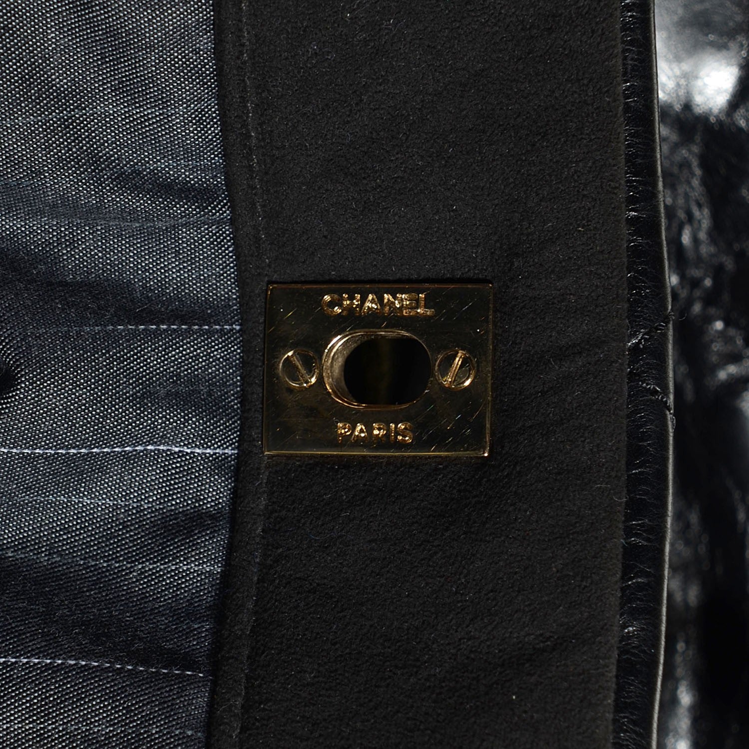 Chanel Glazed Calfskin Large Portobello Tote Black 8 of 8