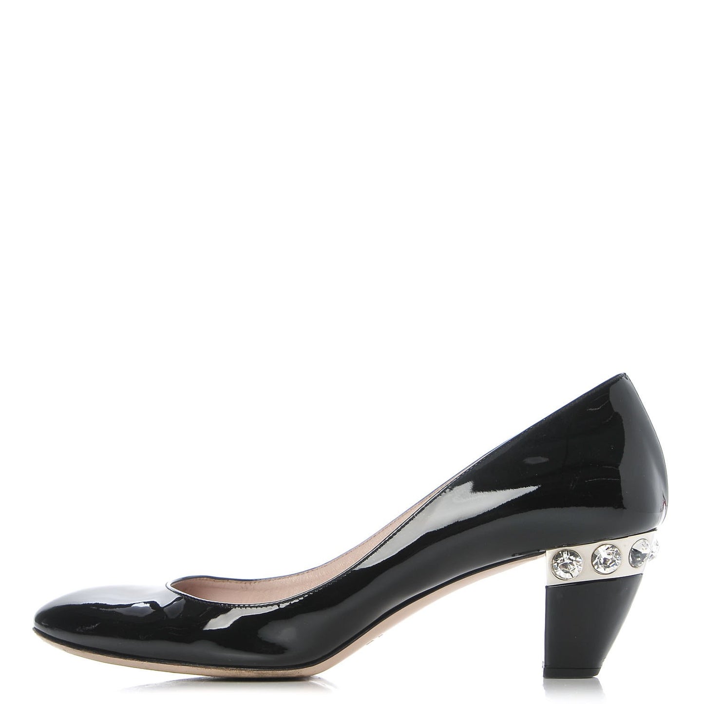 Vernice Crystal Jeweled Pumps 38 Black