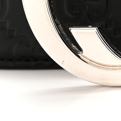 Gucci Guccissima Signature Interlocking G 40mm Belt 85 34 Black 6 of 8