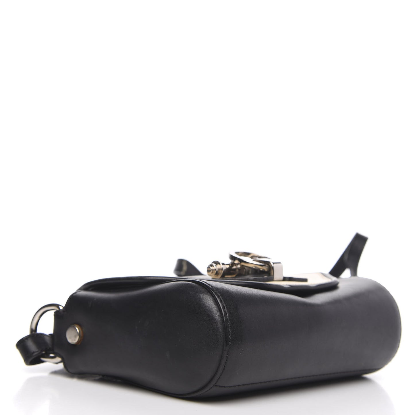 Lambskin Obsedia Shoulder Bag Beige Black