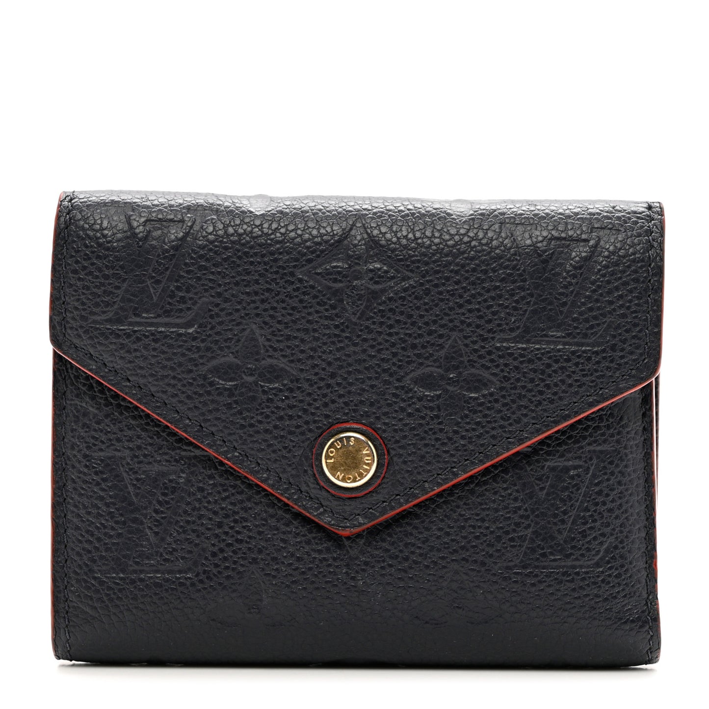 Empreinte Victorine Wallet Marine Rouge