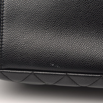 Chanel Caviar Quilted Grand Shopping Tote GST Black 10 of 12