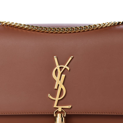 Saint Laurent Smooth Calfskin Medium Classic Monogram Kate Tassel Satchel Fauve 7 of 9