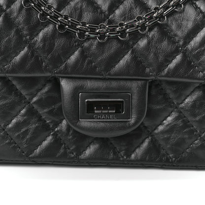 Chanel Aged Calfskin Quilted 2.55 Reissue Mini Flap So Black 8 of 10