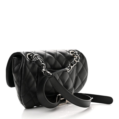 Chanel Calfskin Quilted CC Uniform Flap Belt Bag Black 3 of 12