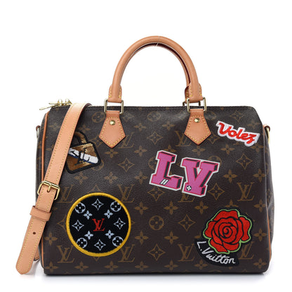 Louis Vuitton Monogram Patches Speedy Bandouliere 30 1 of 9