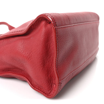 Balenciaga Veau Soyeux Perforated Blackout Hardware S City Rouge Groseille 10 of 11