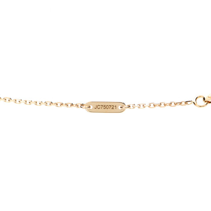 Van Cleef & Arpels 18K Yellow Gold Mother of Pearl Sweet Alhambra Butterfly Pendant Necklace 4 of 5