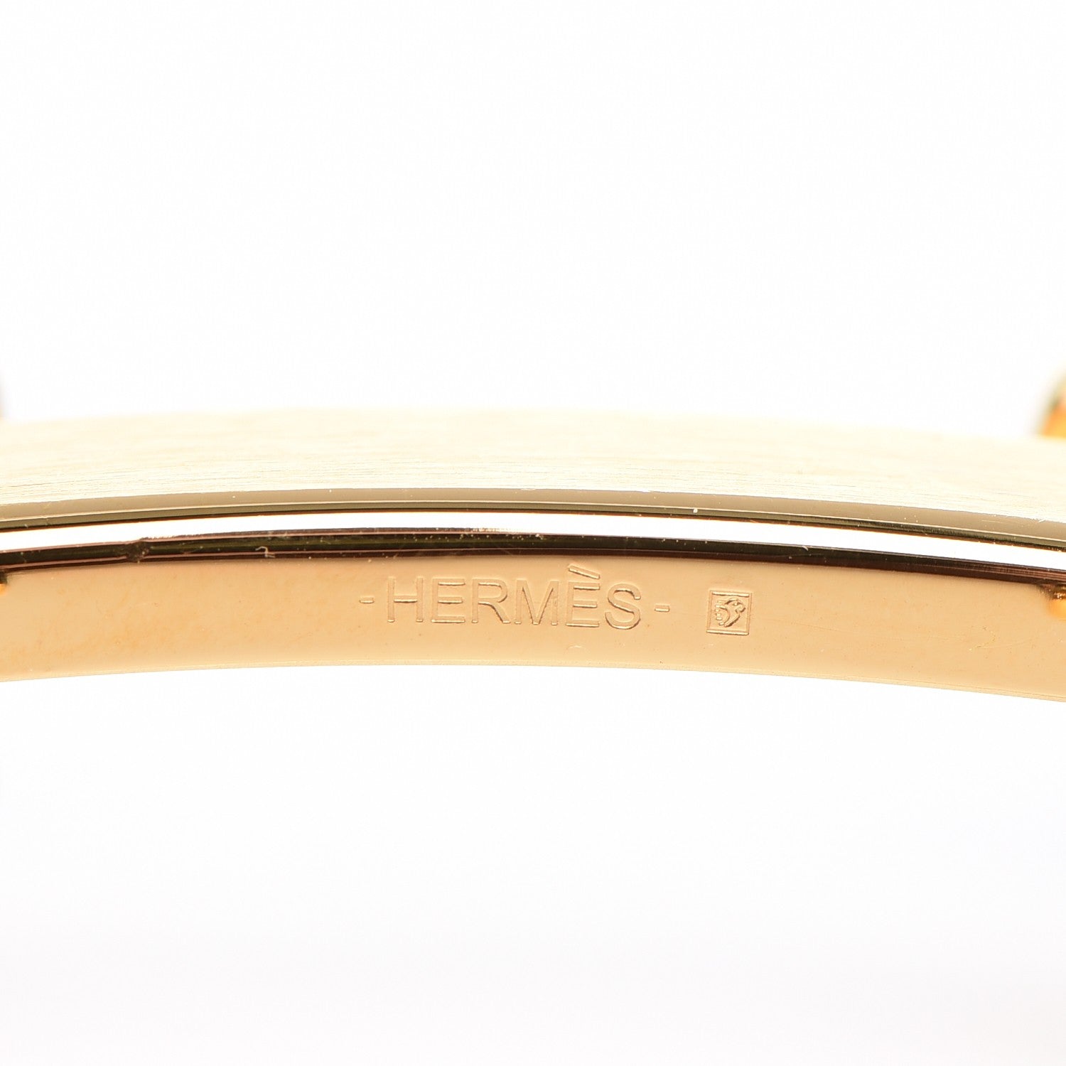 Hermes Brushed 32mm H Belt Buckle Gold 5 of 5