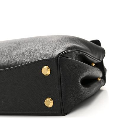 Balenciaga Grained Calfskin Small Rodeo Top Handle Handbag Black 9 of 9