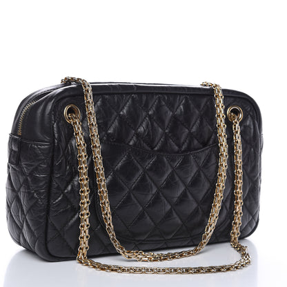 Chanel Aged Calfskin Quilted Medium Reissue Camera Case Black 3 of 13