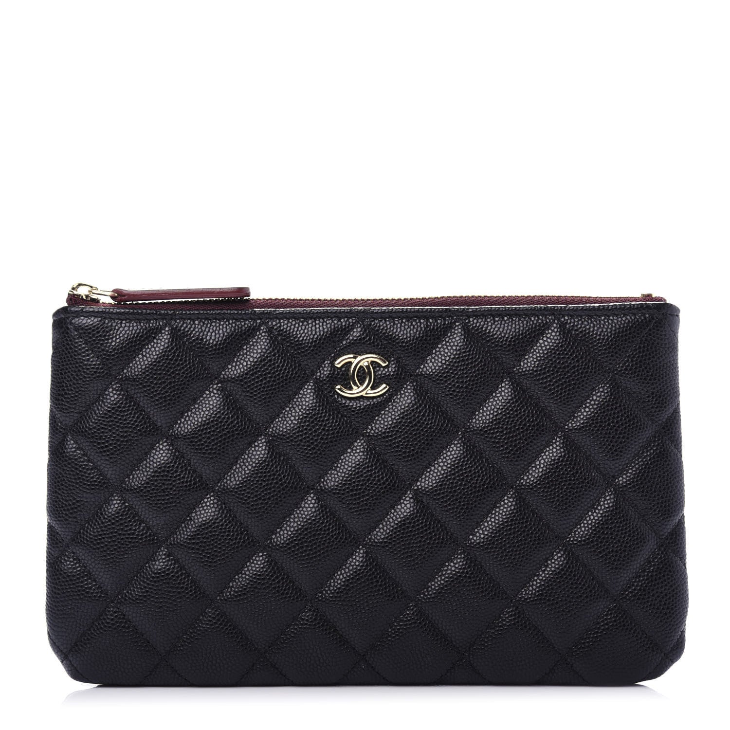 Chanel Caviar Quilted Cosmetic Case Black 1 of 8