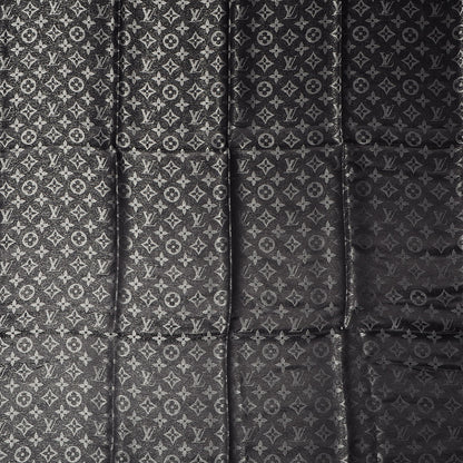 Louis Vuitton Silk Lurex Wool Monogram Shine Shawl Black 4 of 5