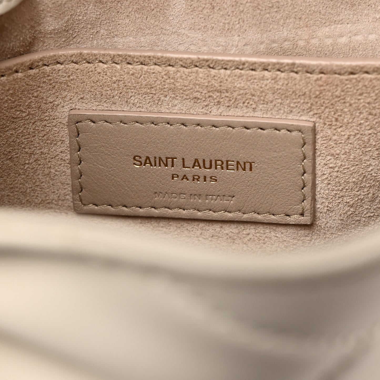 Lambskin Quilted Le 57 Diamond Shoulder Bag Crema Soft