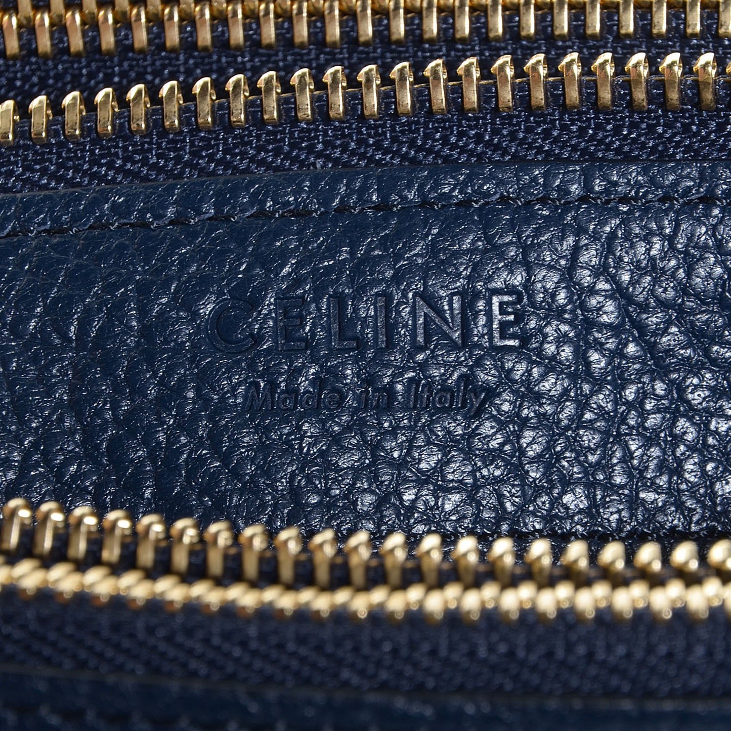 Goatskin Large Trio Crossbody Bag Dark Blue