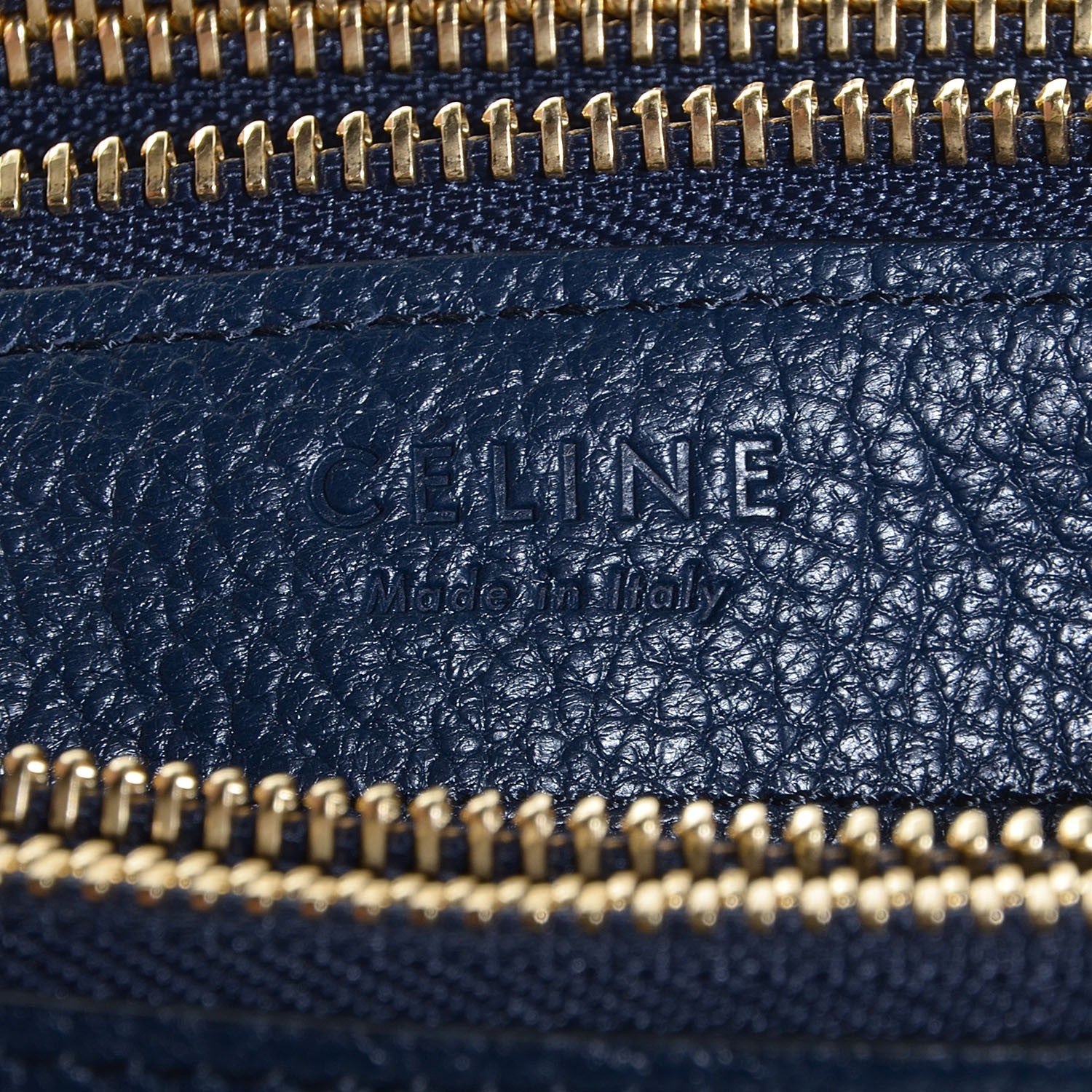 Celine Goatskin Large Trio Crossbody Bag Dark Blue 6 of 7