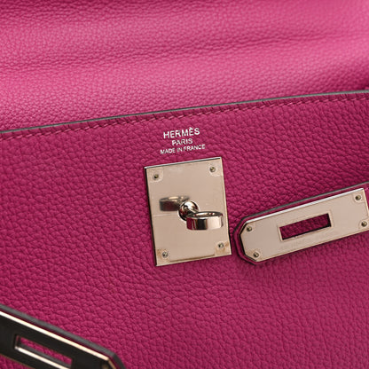 Hermes Togo Kelly Retourne 28 Rose Pourpre 6 of 10