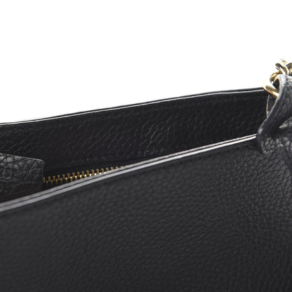 Gucci Pebbled Calfskin Medium Soho Flap Crossbody Black 8 of 9